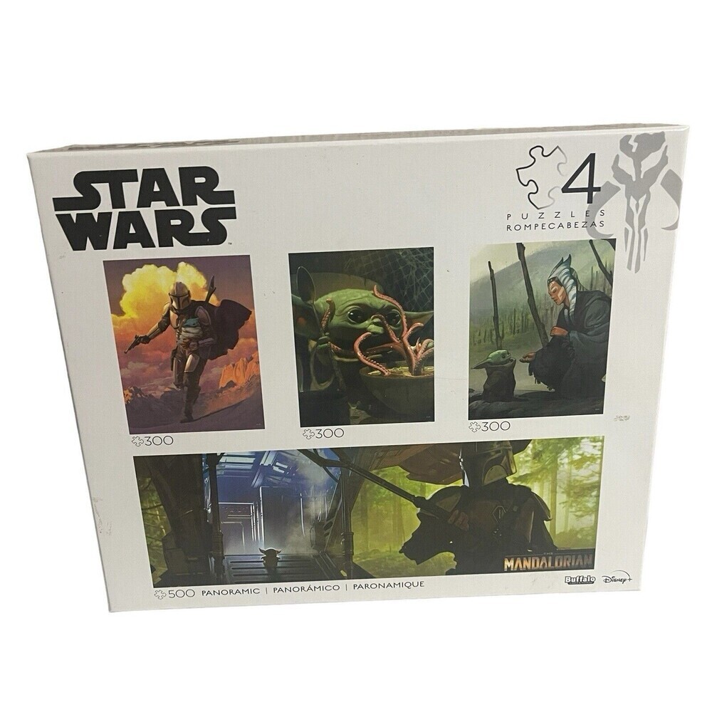 Buffalo Games - Star Wars: The Mandalorian 4 Jigsaw Puzzle Set -